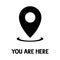 Web Pin Maps Location icon vector. Location icon. Map pointer icon. Mail Icon Symbols vector. symbol for web site Computer and mob