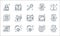 web security line icons. linear set. quality vector line set such as error, cloud data, login, cloud computing, process, virus,