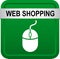 Web shopping button with mouse icon