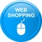 Web shopping button with mouse icon