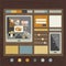 Web site flat design template.