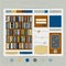 Web site flat design template.