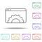 web site settings icon. Elements of business in multi color style icons. Simple icon for websites, web design, mobile app, info