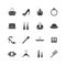 Web store vector icons set. Shopping symbols