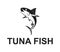 Web tuna fish logo vector design