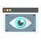 Web Visibility flat icon, seo and development
