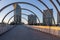 Webb bridge and residential high rise, Docklands, Melbourne