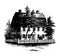 Webb House vintage illustration