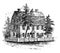 The Webb House vintage illustration