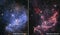 Webb and Hubble space telescopes side by side comparisons visual gains. Nebula NGC 346
