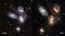 Webb and Hubble telescopes side-by-side comparisons visual gains. Stephanâ€™s Quintet Galaxies