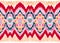 WebIkat geometric folklore ornament. Tribal ethnic vector texture. Seamless striped pattern in Aztec style.