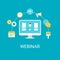 Webinar, Webcast, Livestream, Online Event Illustration