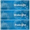 Webinar Webcast Podcast Business Theme Background