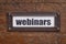 Webinars tag - file cabinet label