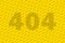 Webmaster Day. Lots of 404 signs on a yellow background
