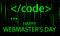 webmasters on matrix background