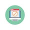 Webpage security vector flat colour icon