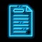 webshop agreement neon glow icon illustration