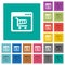 Webshop application square flat multi colored icons