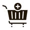 webshop cart basket icon Vector Glyph Illustration