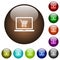 Webshop color glass buttons