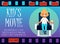 Website banner for kids movie festival or cinema event flat vector illustration.