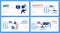 Website banners of MRI diagnostics and health exam set flat vector illustrations.