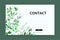 Website contact form template with floral elements