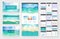 Website design template and interface elements