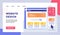Website design wireframe ruler on monitor campaign for web website home homepage landing page template banner with