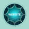 Website magical glassy sunburst blue button sky blue background