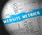 Website Metrics Business Site Analytics 2d Illustration