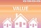 Website page of house value and property estimate