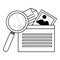 website picture magnifier white background