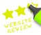 Website Review Means Site Performance 3d Illustration