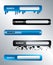 Website search boxes vector