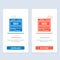 Website, Server, Data, Hosting, Seo, Tech  Blue and Red Download and Buy Now web Widget Card Template