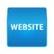 Website shiny blue square button