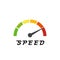 Website speed loading time. Web browser with speedometer test showing fast good page loading speed time. Vector illustration