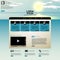 Website template Vector. with photorealistic sunrise, sea illustration.