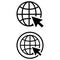 Website vector Icon set. www illustration sign collection. Site symbol. Internet logo.