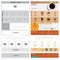 Website wireframe template and mock up