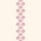 WebVector seamless vertical banner with pink geranium flowers.