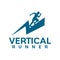 WebVertical runner sport logo design