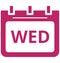 Wed, wednesday Special Event day Vector icon that can be easily modified or edit.