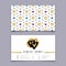 Wedding agency business card, event planner, celebrations coordinator, Trendy design