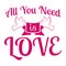 Wedding/All you need is love/Label/Badge