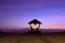 Wedding altar on beach