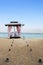 Wedding altar on beach